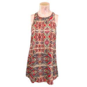 Lulu’s Design Major Red Print Swing Mini Dress Size S